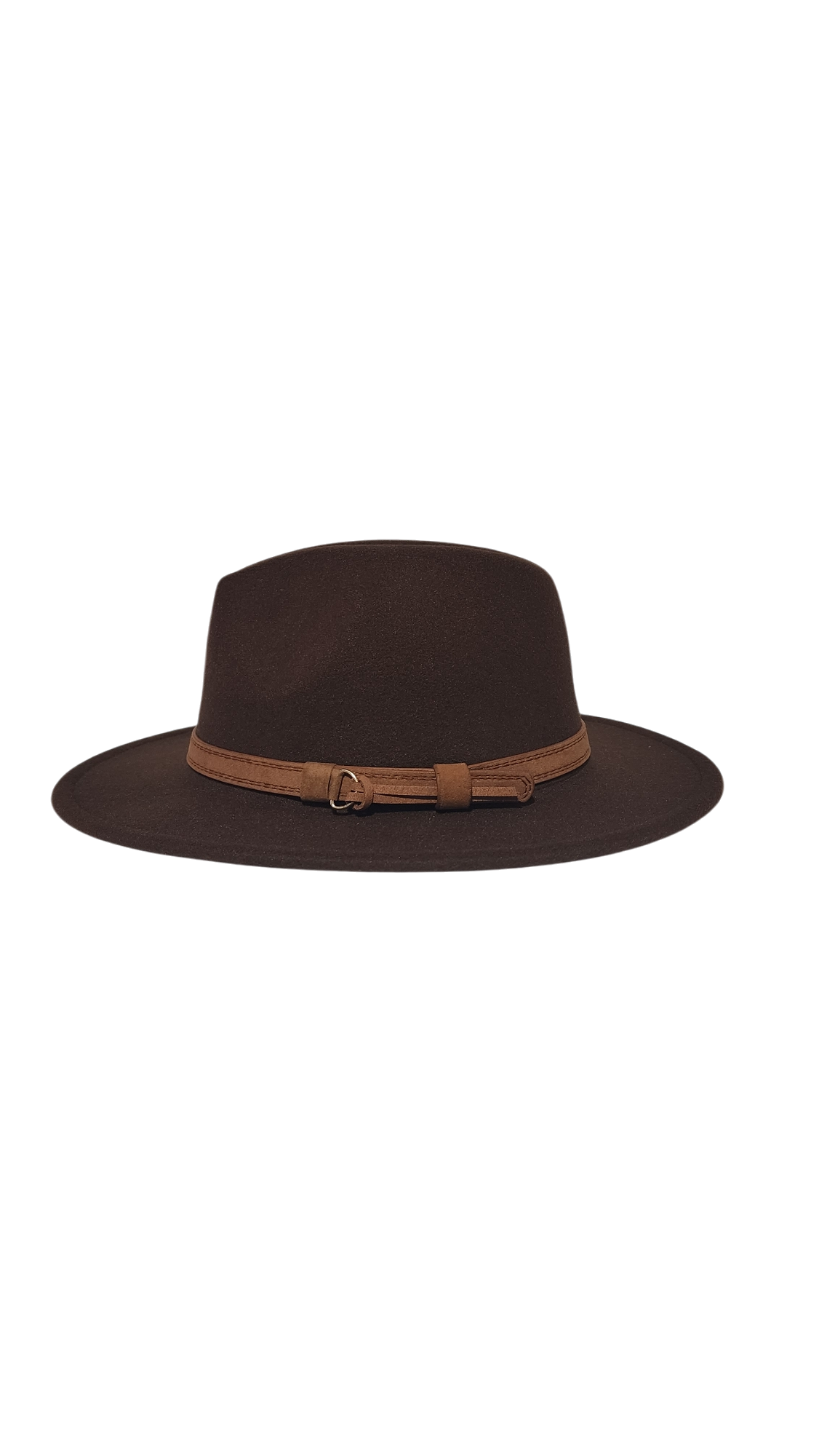 SOLID CHOCOLATE BROWN FEDORA