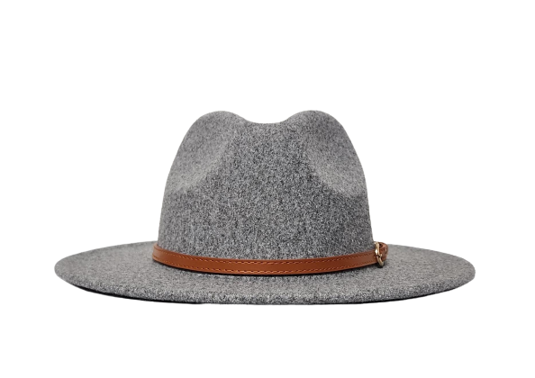 SOLID GREY FEDORA