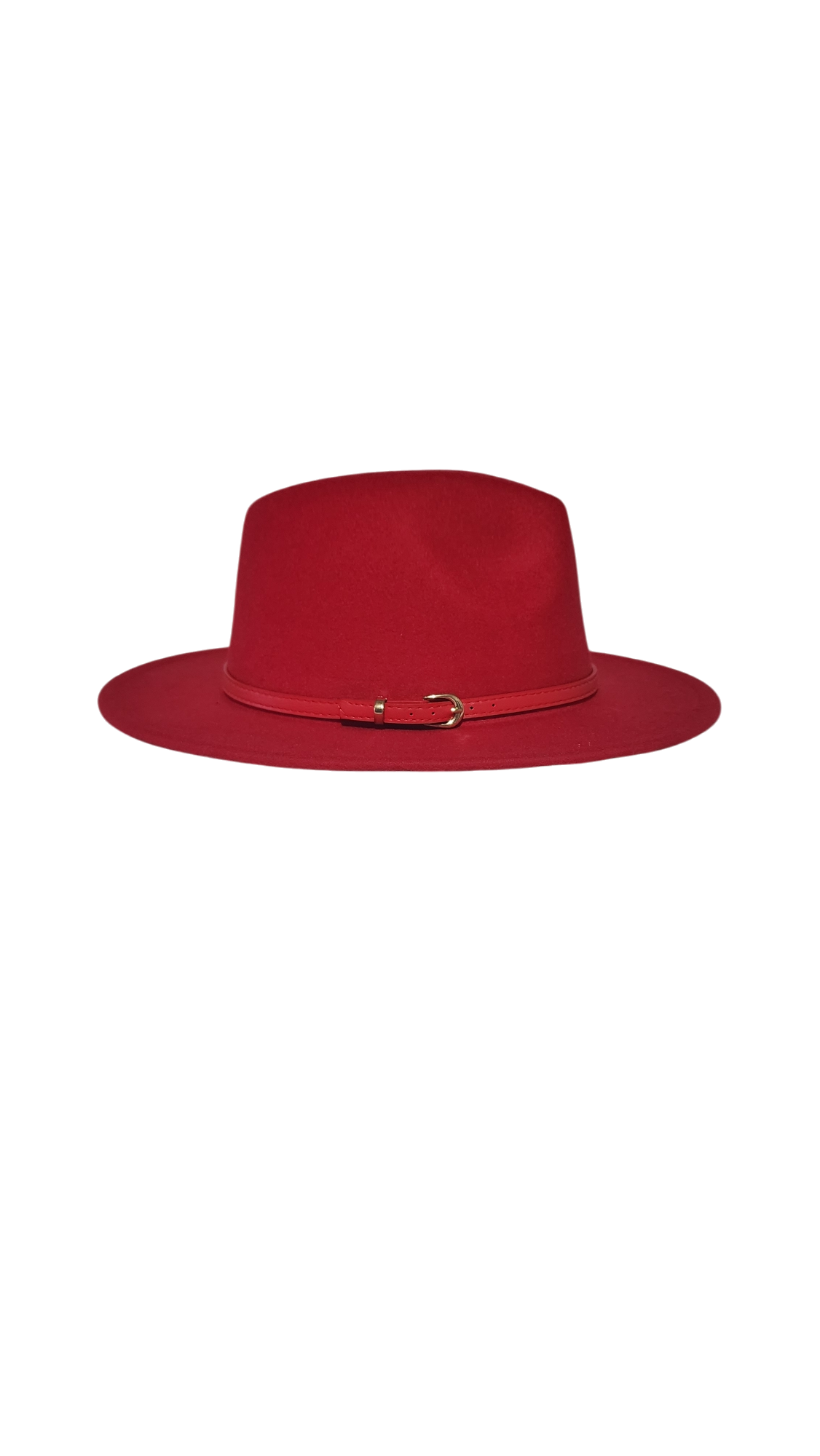 SOLID RED FEDORA