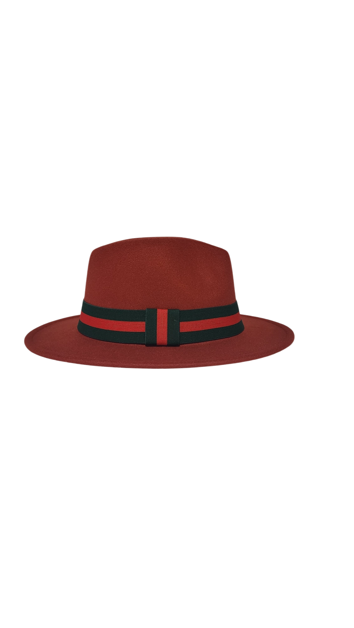 RUST FEDORA STRIPE BAND