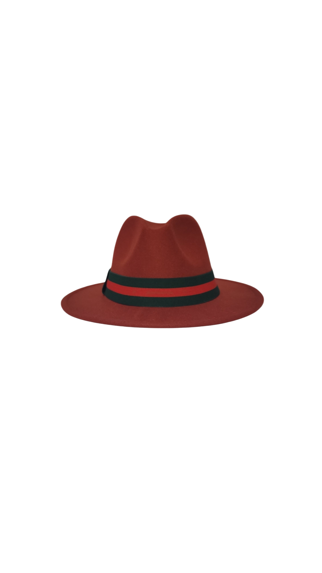 RUST FEDORA STRIPE BAND