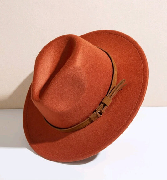 SOLID RUST FEDORA