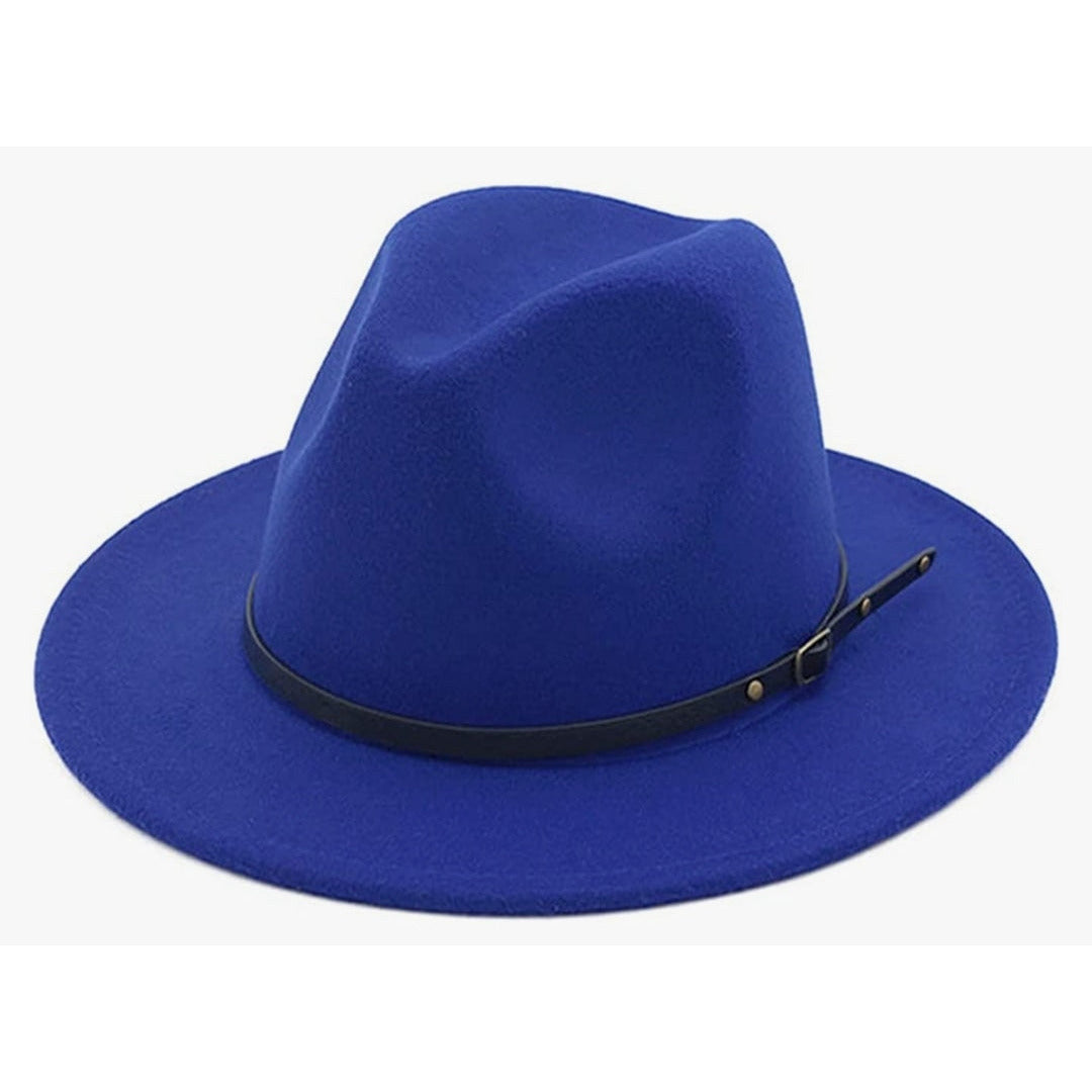 SOLID ROYAL BLUE FEDORA