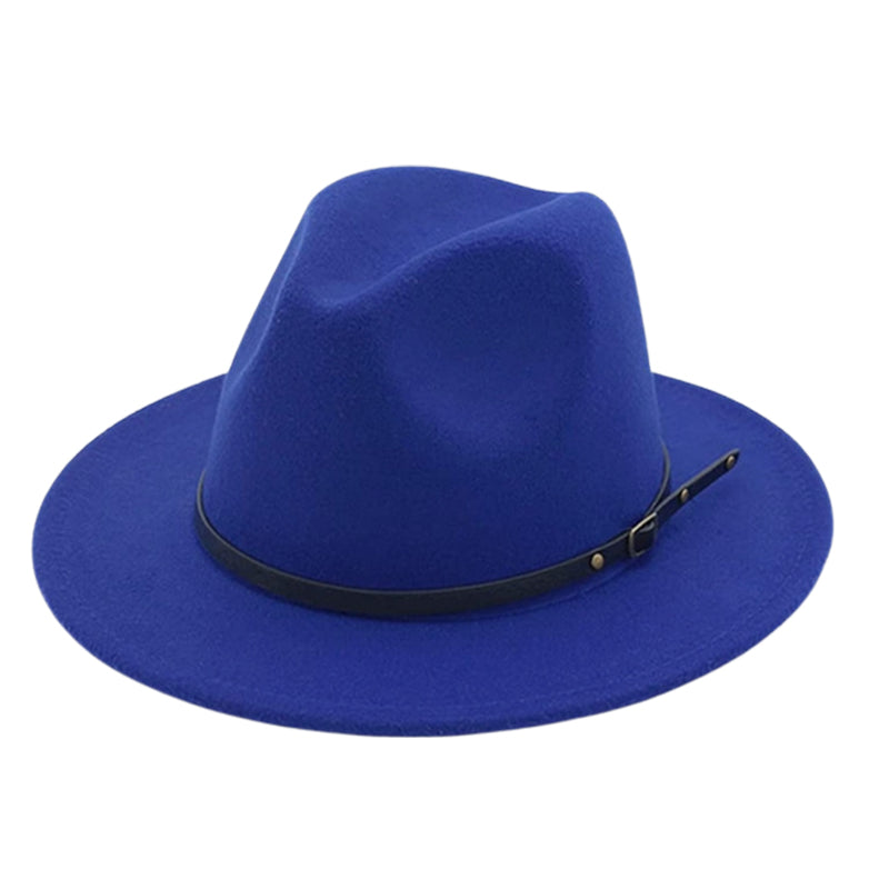 SOLID ROYAL BLUE FEDORA