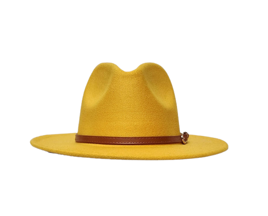 SOLID YELLOW FEDORA