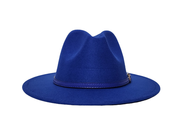 SOLID ROYAL BLUE FEDORA