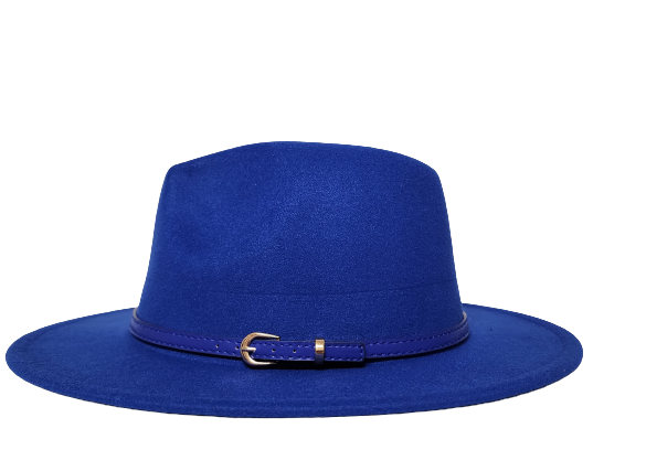 SOLID ROYAL BLUE FEDORA